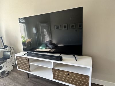 White/Rustic TV Stand