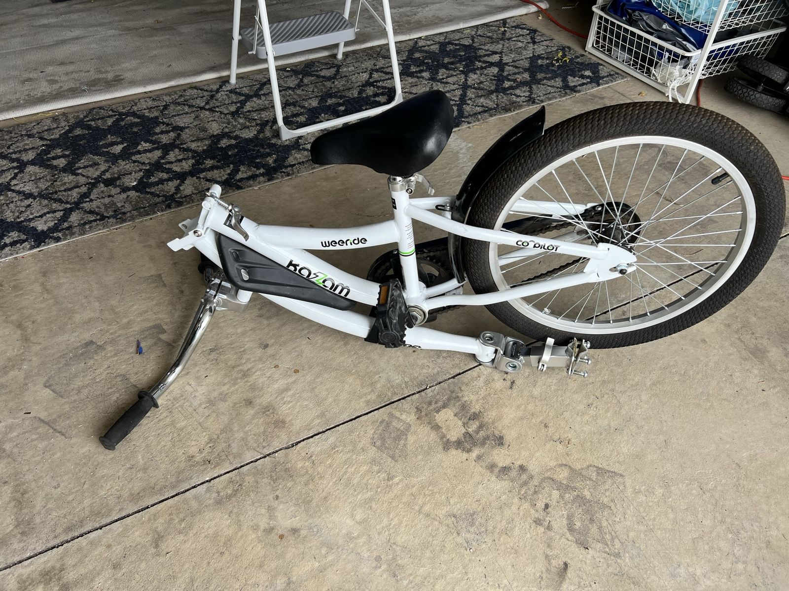 Kazam Weeride Co-pilot Tag Along Kids Bike