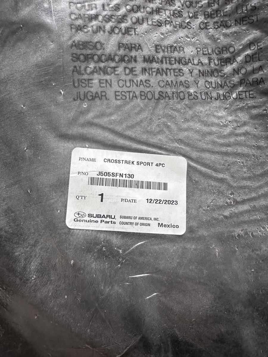 Subaru floor mats