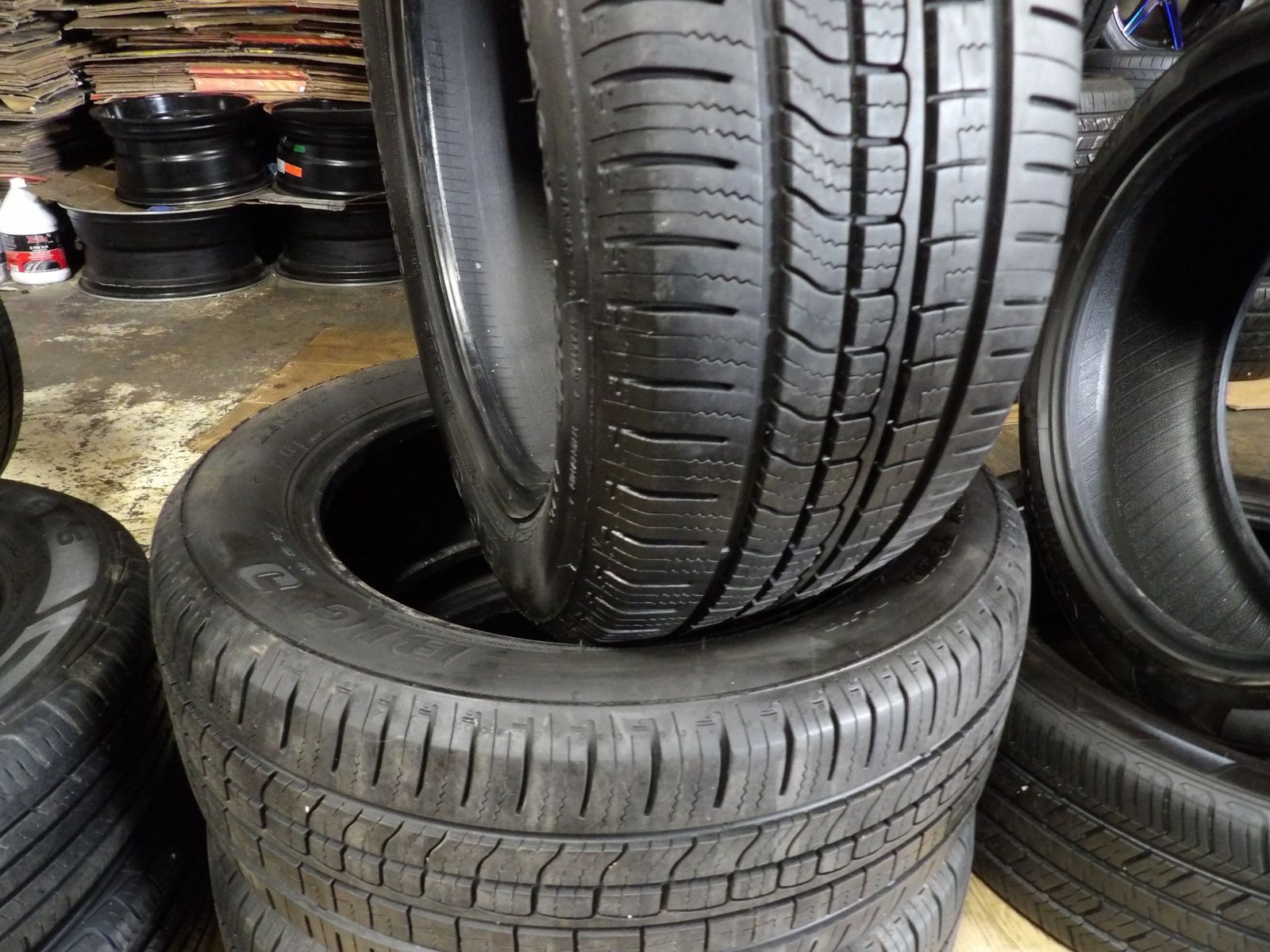 205/55R16 BIG O LEGACY A/S PAIR OF TWO USED TIRES