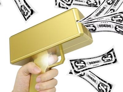 Gold Money Gun Cash Dispenser for Parties and Events - Holds 150+ Bills (money not included)