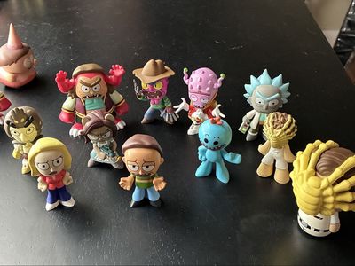 Rick and Morty Vinyl Action Figures Lot Assorted Characters
