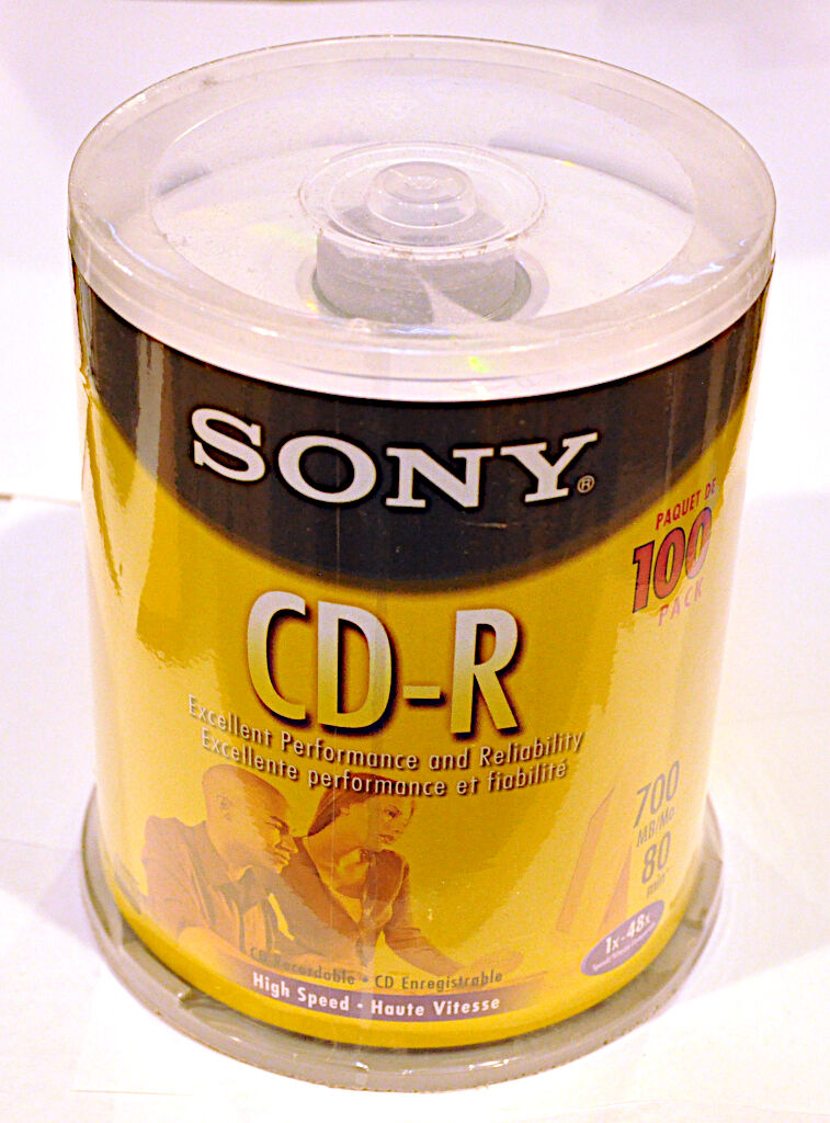 Sony CD-R 100 pack 700 MB burnable media