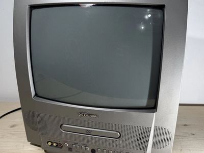 Vintage Emerson EWC13D4 13" CRT TV DVD Combo - Retro Gaming Tested w/ Remote