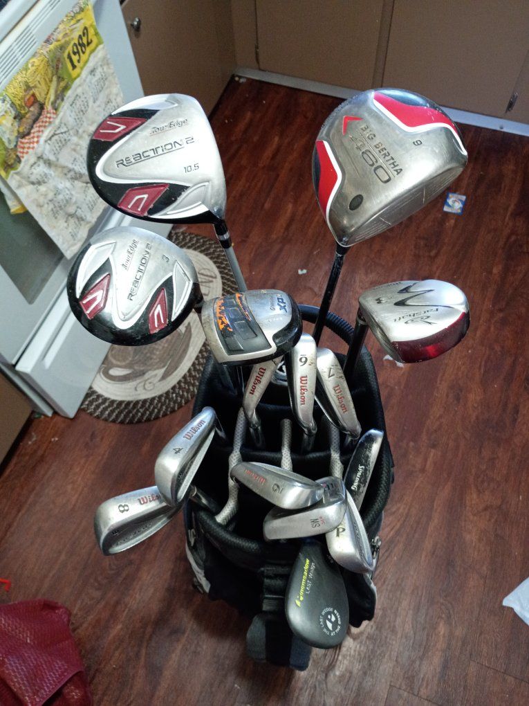 Callaway Big Bertha & Wilson XP II Golf Club Set with Bag - Used Clubs & Bag