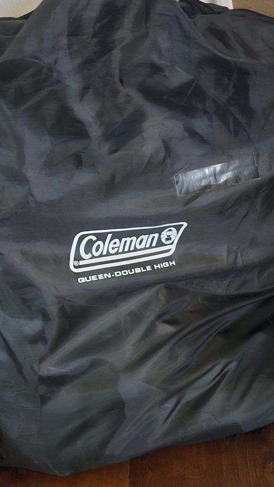 Coleman Queen Double High Inflatable Air Mattress with Storage Bag