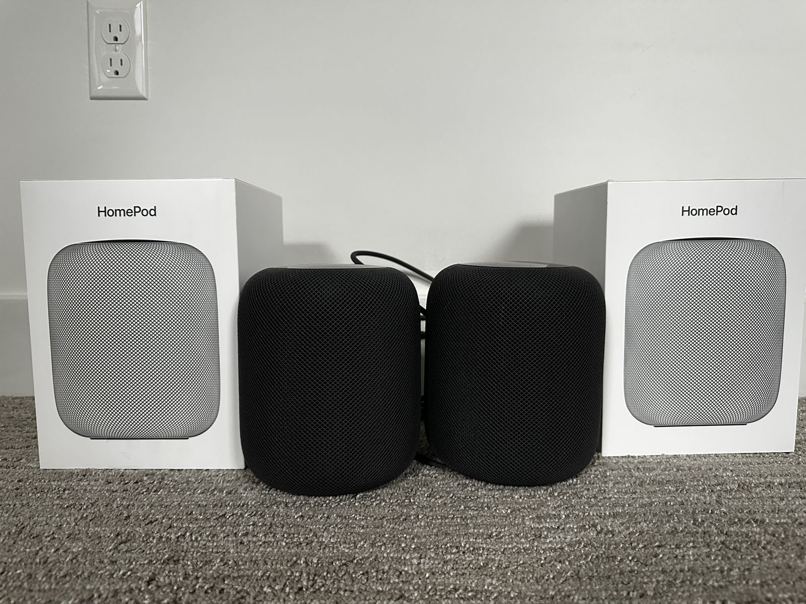 **FIRST GEN** pair of Apple Homepods