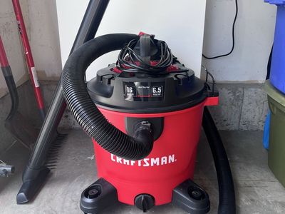 Craftsman 16 Gallon 6.5 Peak HP Wet/Dry Vac - Powerful Shop Vacuum for Garage & Workshop