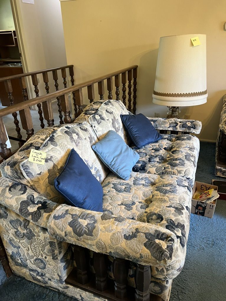 Couch, Love Seat And Rocker Chair