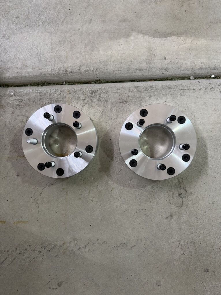 Two 6 Lug To 5 Lug Adaptor