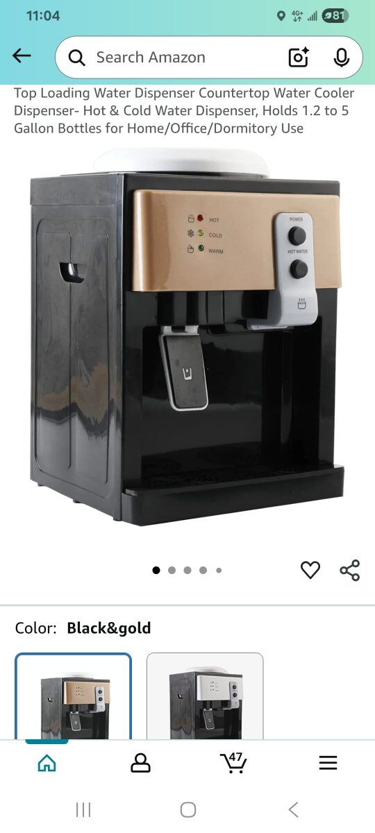 New countertop water dispenser