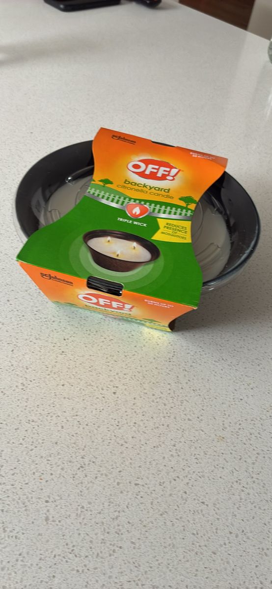 Brand new citronella candles new item off brand. Camping backyard etc. bug deterrent