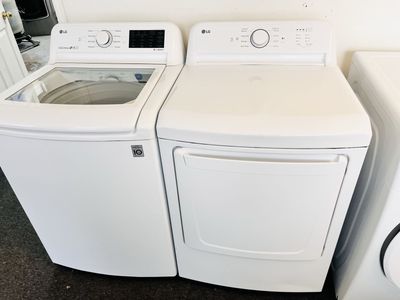 LG super capacity washer and dryer