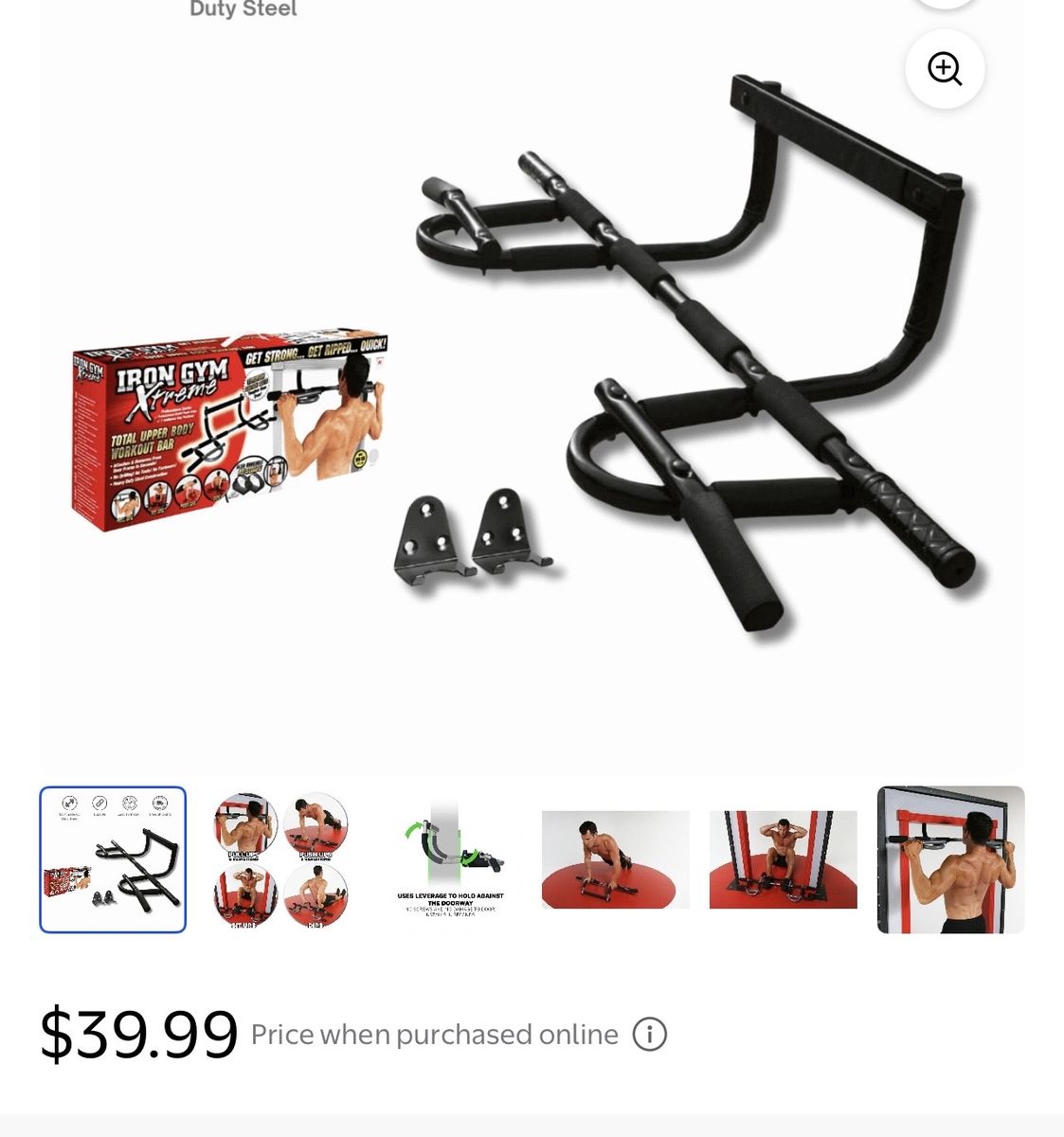 Iron gym multi exercise pull up bar