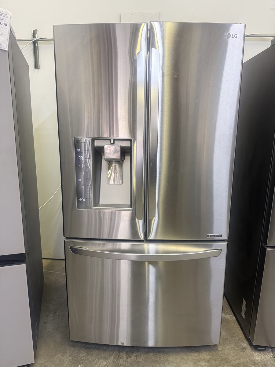 LG 24 cu. ft. French Door Counter-Depth Stainless Steel Refrigerator