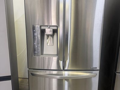 LG 24 cu. ft. French Door Counter-Depth Stainless Steel Refrigerator