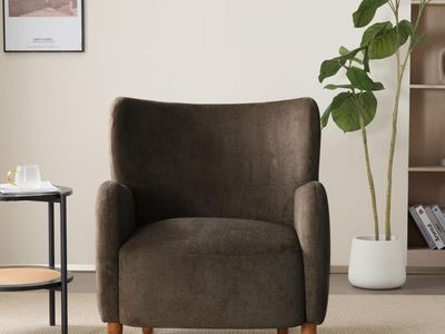 New! Retails over $400. Christopher Knight Home Dolly Mid-Century Modern Velvet Upholstered Wingback Club Chair, Living Room