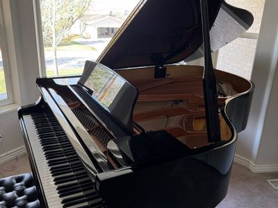 Hailun HG-178 Baby Grand Piano — 5'10" Polished Ebony, 2015, Warranty Balance Transfers