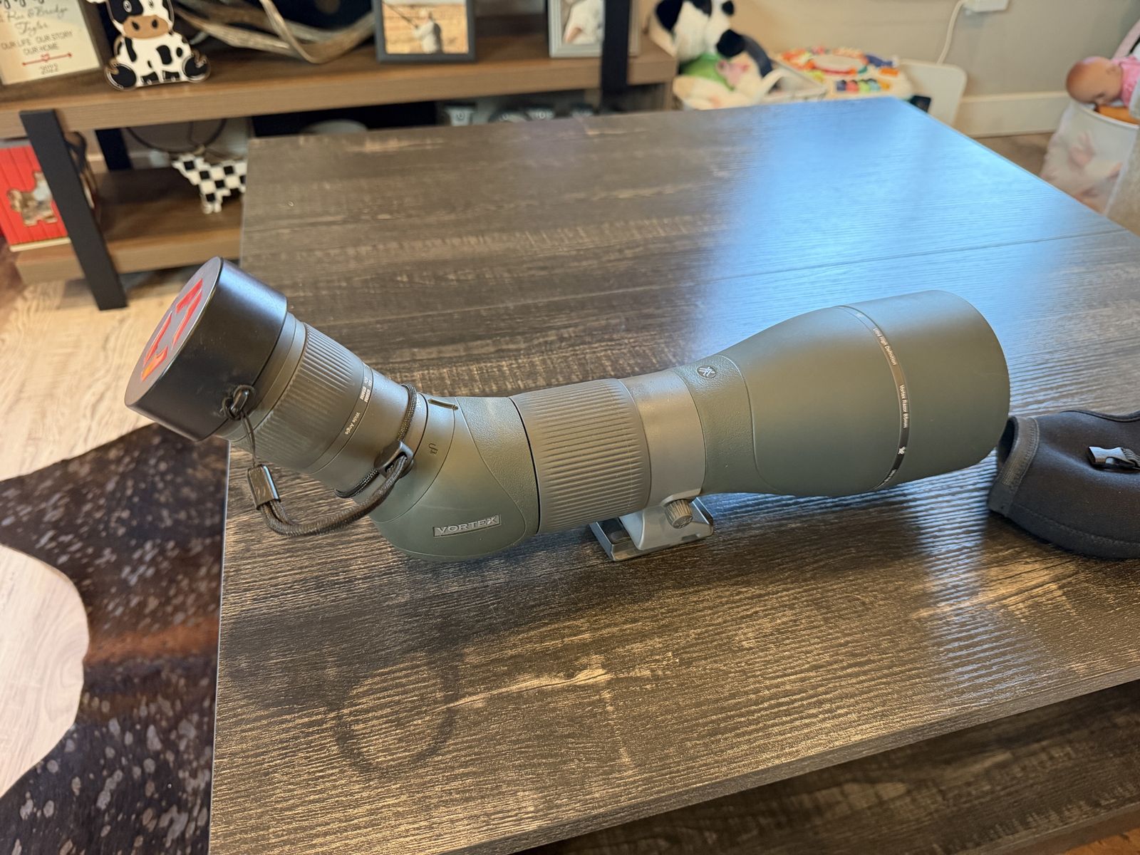 Vortex Razor 85mm ultra high definition angled spotting scope.