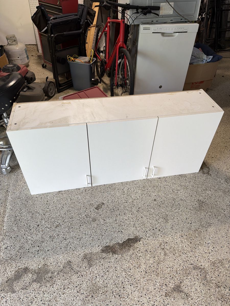 White 3-Door Wall Cabinet