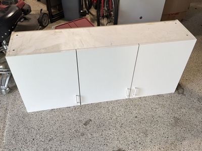 White 3-Door Wall Cabinet