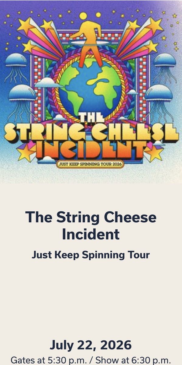 The String Cheese Incident: Just Keep Spinning Tour 2026 - Concert Ticket RED BUTTE GARDEN