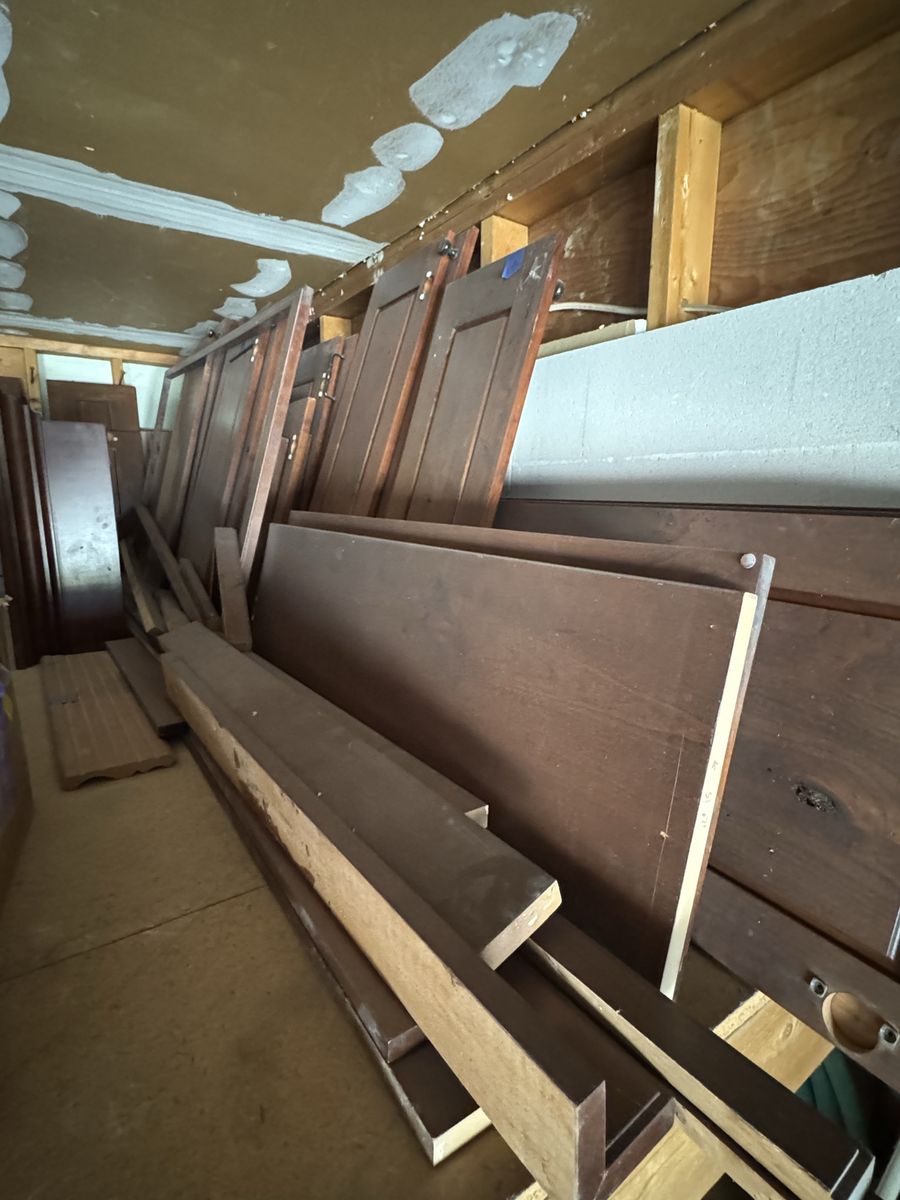 Solid Cherrywood kitchen cabinet doors and Crown Molding