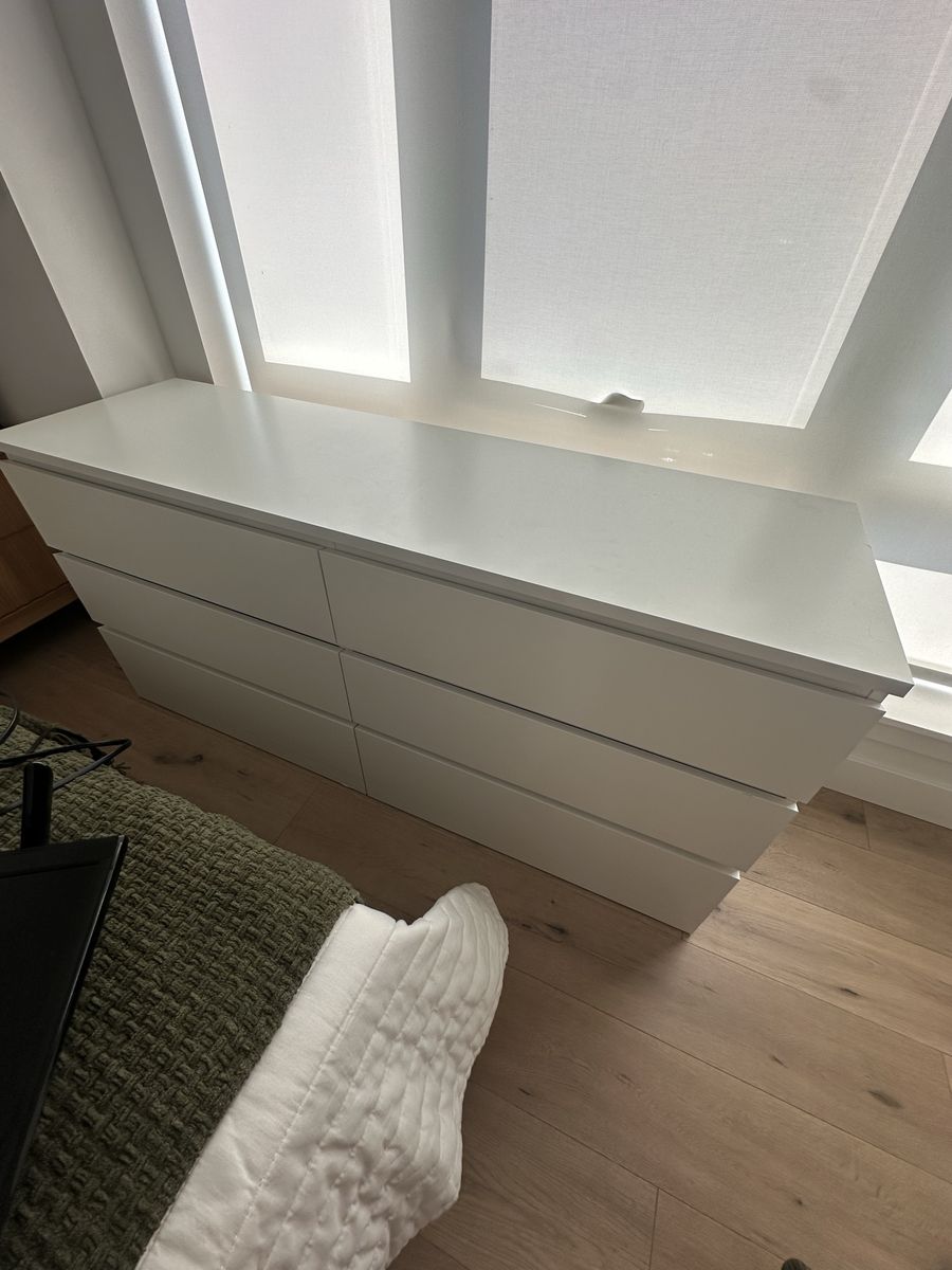 IKEA White 6 Drawer Dresser