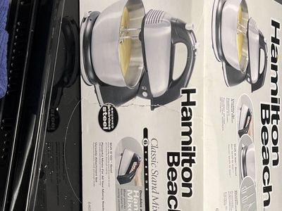 Hamilton Beach Classic 2-in-1 Stand Mixer and Hand Mixer 64650 Stainless Steel