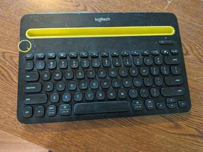 Logitech K480 Bluetooth Multi-Device Keyboard - Black with Yellow Accent