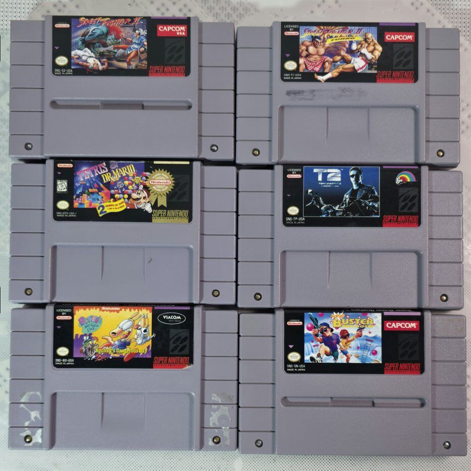 SNES Nintendo Video Games (6)