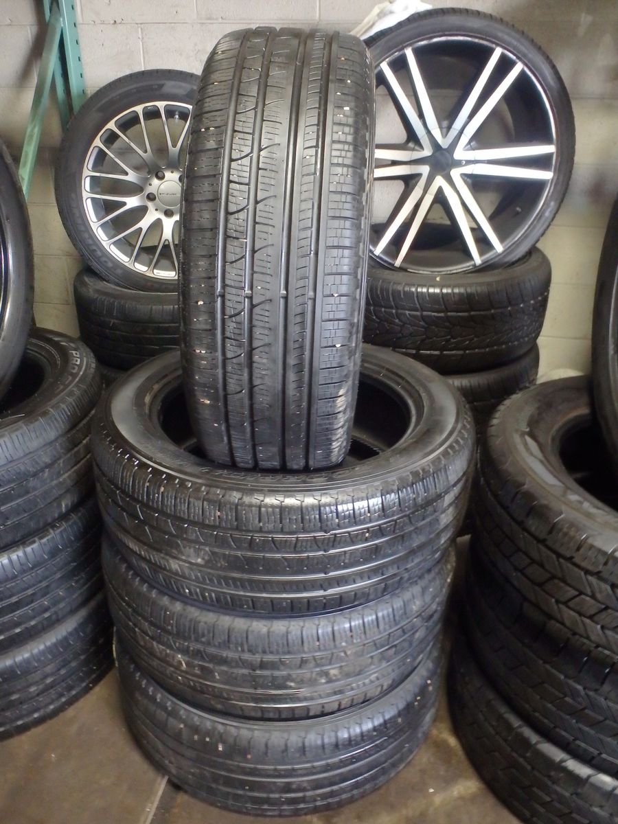 235/55R19 PIRELLI SCORPION VERDE A/S SET OF USED TIRES