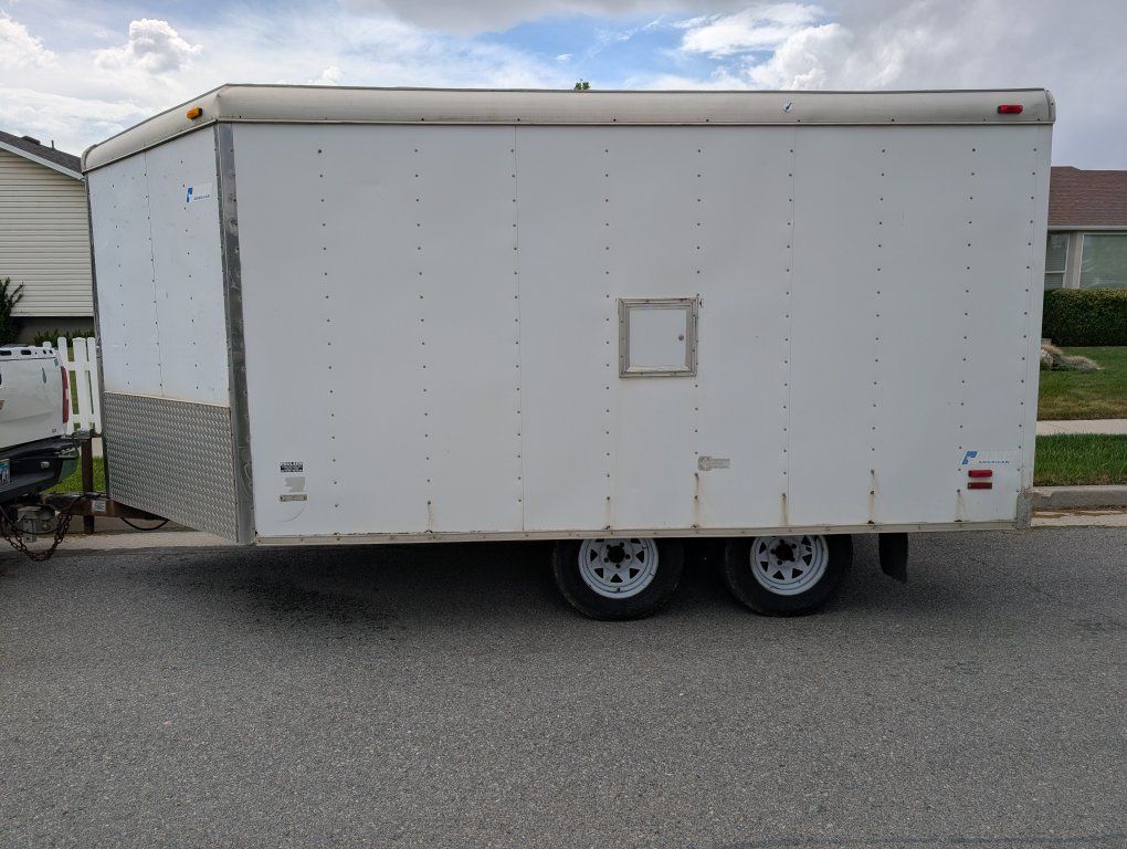 1997 Pace two place snowmobile trailer