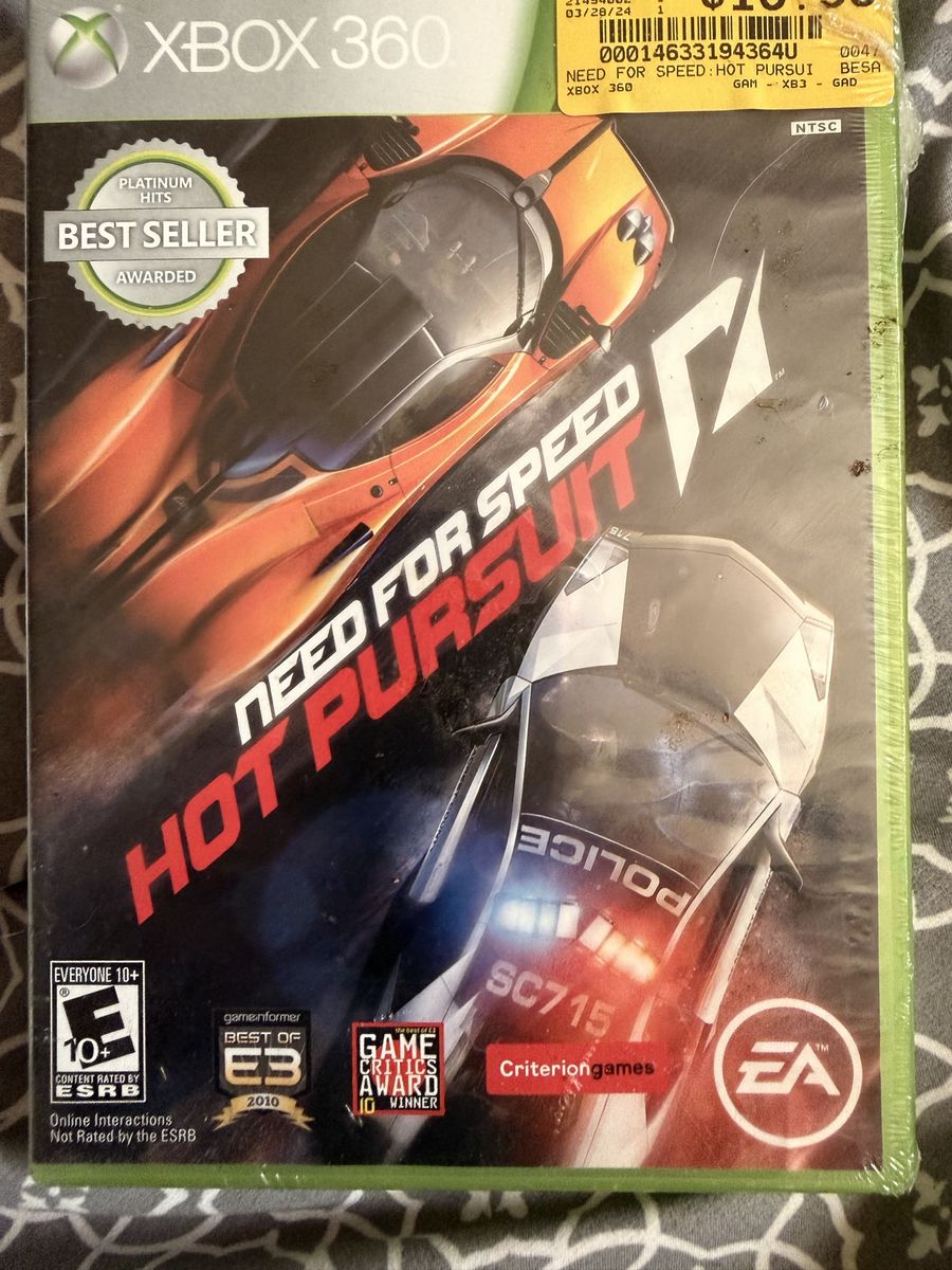 Need for Speed Hot Pursuit - Xbox 360 Platinum Hits (Complete in Box)