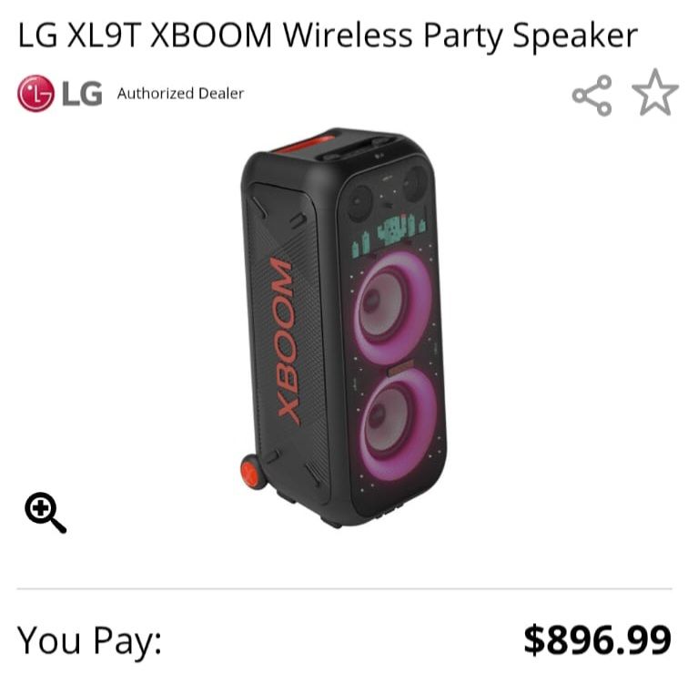 LG XBOOM SPEAKER