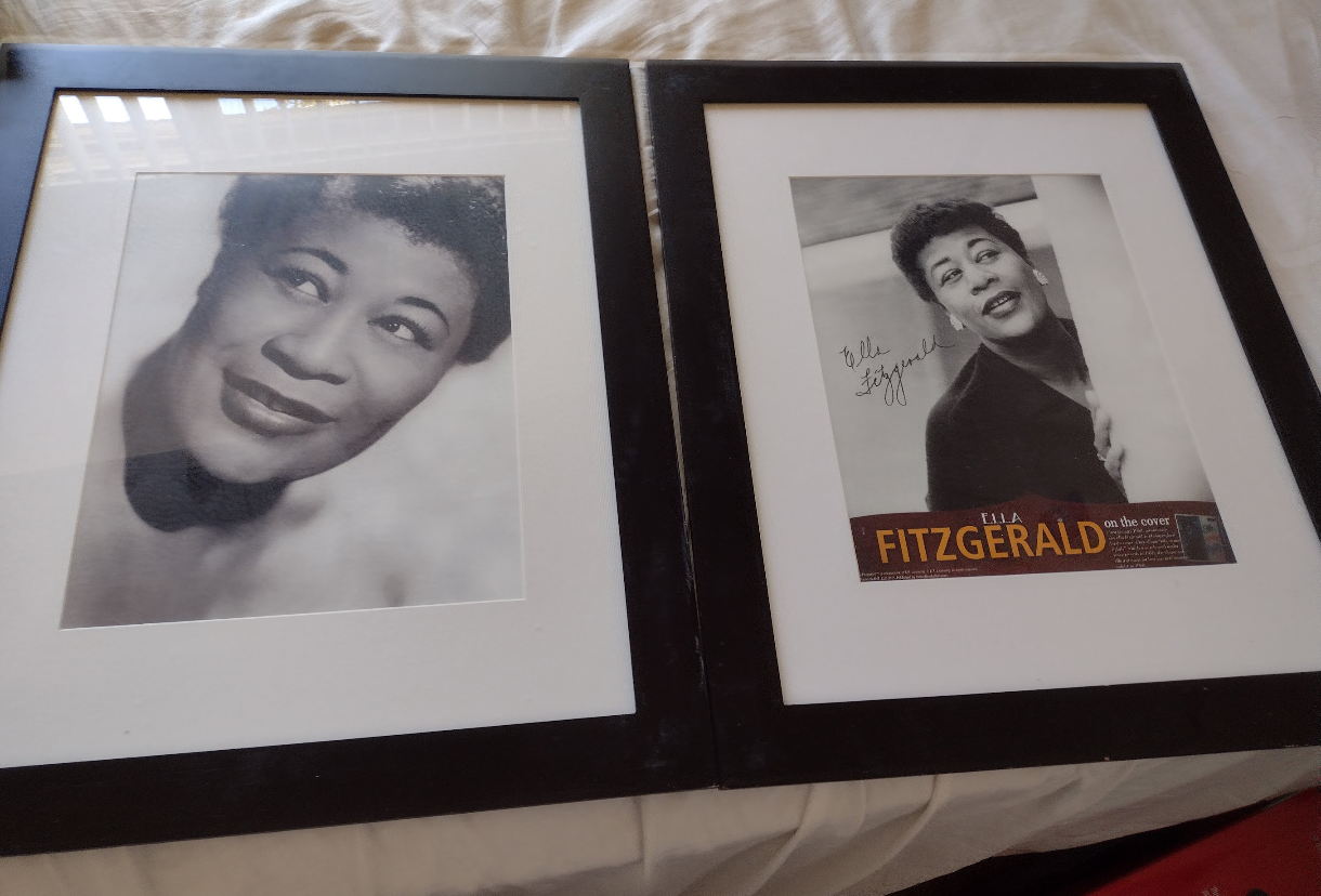 Vintage Ella Fitzgerald Framed Wall Art Set (2 Pieces) – $50, excellent condition