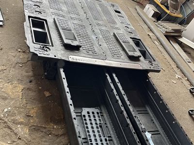 Decked truck bed tool box