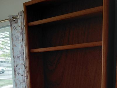 tall sturdy bookshelf 83 1/2"Hx 35"W