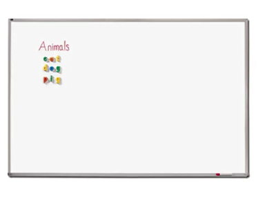 Quartet® VERY LARGE Porcelain Magnetic Dry-Erase Whiteboard, 48" x 144", Aluminum Frame With Silver Finish