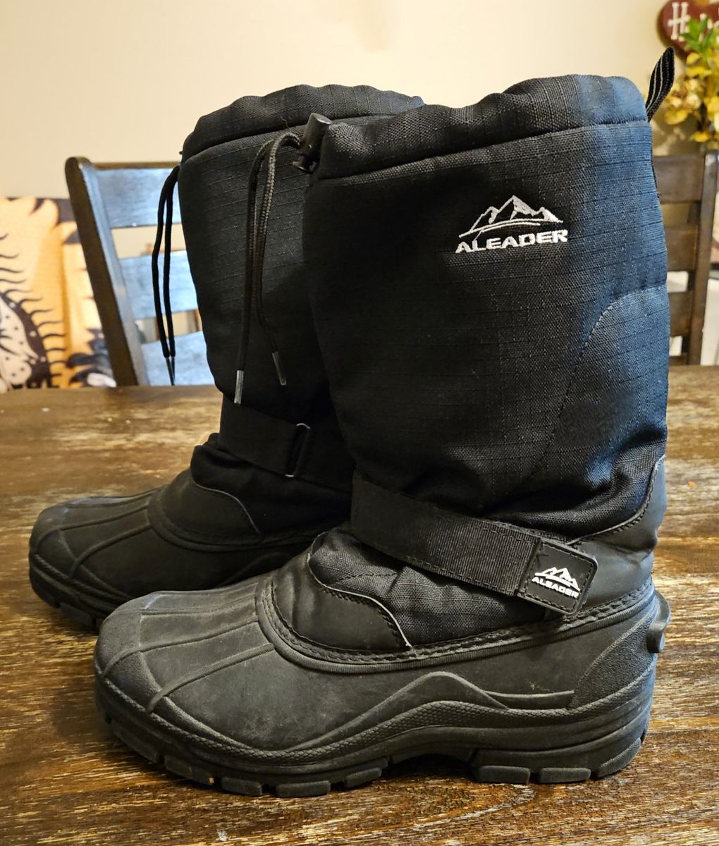 ALEADER Men's Winter Waterproof Insulated Shell Warm Inner Comfortable Outdoor Snow Boots