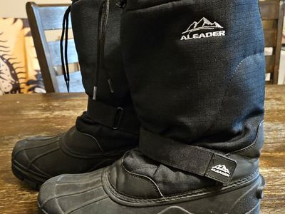 ALEADER Men's Winter Waterproof Insulated Shell Warm Inner Comfortable Outdoor Snow Boots