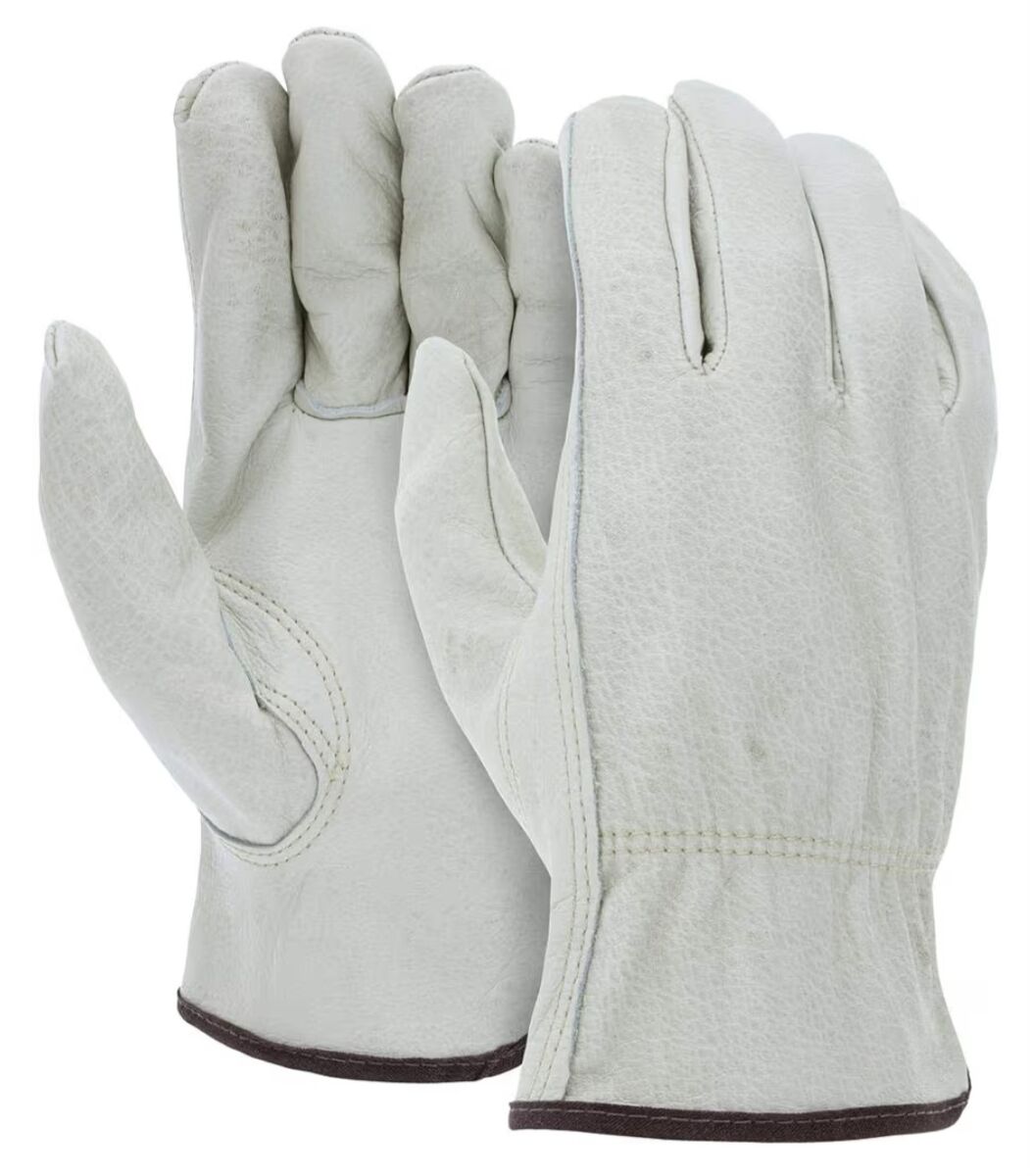 INDUSTRIAL GLOVES 100% LEATHER XXL SOLD IN SET OF 12