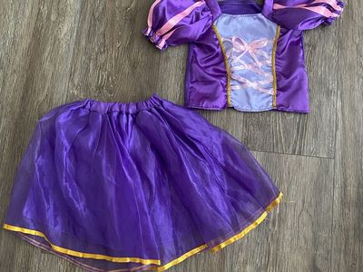 Disney Princess Rapunzel Two Piece Dress Up / Halloween Costume