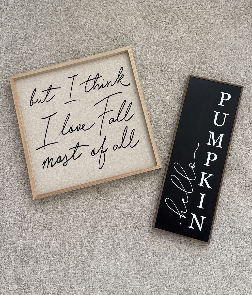 Fall Signs ($10 each)