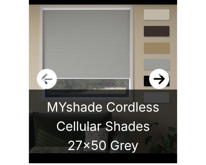 27" x 50" Cordless Shades (set of 2) NEW