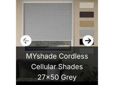 27" x 50" Cordless Shades (set of 2) NEW