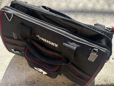 Husky Black and Red Heavy-Duty Tool Bag