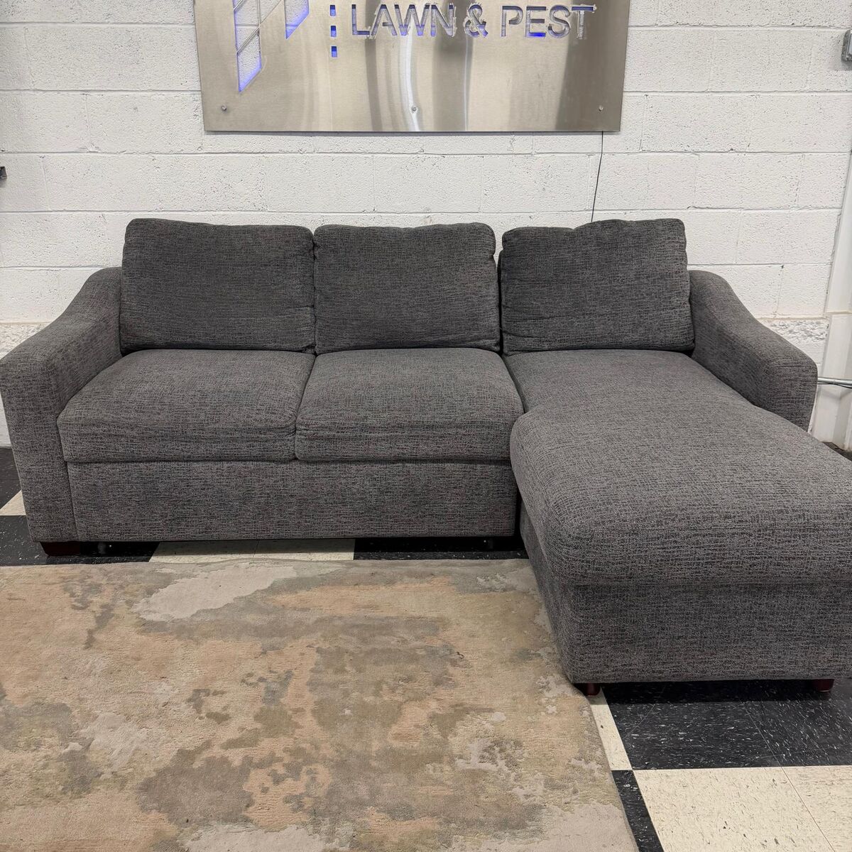 COSTCO CODDLE ARIA FABRIC SLEEPER SOFA W/ CHAISE!!