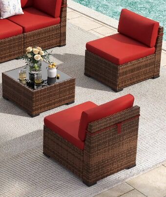 NEW - 2 Chairs and Coffee Table - Patio Furniture Set