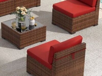 NEW - 2 Chairs and Coffee Table - Patio Furniture Set